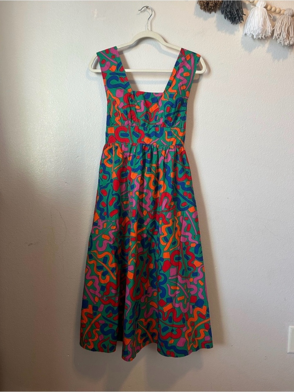 Urban Outfitters Bold Multicolor Abstract Print Sundress - Women size M